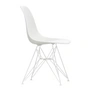 Vitra - Eames Plastic Side Chair DSR, weiß / weiß (Filzgleiter weiß)