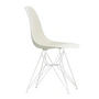 Vitra - Eames Plastic Side Chair DSR RE, weiß / kieselstein (Filzgleiter weiß)
