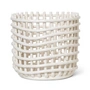 Ferm Living - Keramik Korb, groß, off-white