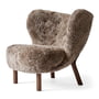 &Tradition - Little Petra VB1 Lounge Chair, Walnuss / Schaffell Sahara