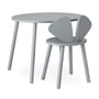 Nofred - Mouse School Set (Junior - Stuhl und Tisch), grau