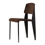 Vitra - Prouvé Standard Stuhl, Nussbaum schwarz pigmentiert / tiefschwarz (Filzgleiter)