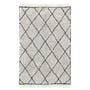 HKliving - Diamond Teppich, 120 x 180 cm, weiß / schwarz