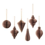 Broste Copenhagen - Christmas Mix Deko-Anhänger, Ø 5 x H 7 cm, indian tan (6er-Set)