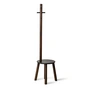 Umbra - Pillar Hocker / Garderobenständer, schwarz / Walnuss