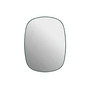 Muuto - Framed Mirror, klein, dunkelgrün / Klarglas