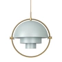 Gubi - Multi-Lite Pendelleuchte Ø 36 cm, Messing / sea grey