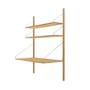 Frama - Library Regal H 114,2 cm, Eiche geölt (Desk Section)