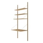Frama - Library Regal H 185,2 cm, Eiche geölt (Desk Section)