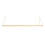 Frama - Shelf Regal 80 x 20 cm, Eiche / Messing