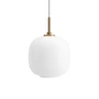 Louis Poulsen - VL45 Radiohus Pendelleuchte, Ø 17,5 cm, Messing / opalweiß