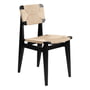 Gubi - C-Chair Dining Chair Paper Cord, Eiche schwarz gebeizt
