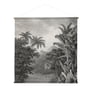 HKliving - XXL Jungle Wandbild, 154 x 154 cm, schwarz / weiß