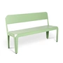 Weltevree - Bended Bench Bank mit Rückenlehne L 140 cm, blassgrün (RAL 6021)
