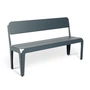 Weltevree - Bended Bench Bank mit Rückenlehne L 140 cm, graublau (RAL 5008)
