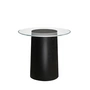 Fritz Hansen - Stub Beistelltisch, H 44,5 Ø 49 cm, Esche schwarz