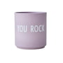 Design Letters - AJ Favourite Porzellan Becher, You Rock / lavendel