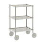 Muuto - Flow Beistellwagen, 3 Etagen, grau
