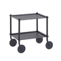 Muuto - Flow Beistellwagen, 2 Etagen, blaugrau
