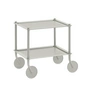 Muuto - Flow Beistellwagen, 2 Etagen, grau