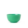 Lyngby Porcelæn - Rhombe Schale, Ø 11 cm, grün