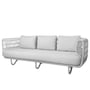 Cane-line - Nest 3-Sitzer Sofa Outdoor, weiß / weiß