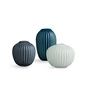 Kähler Design - Hammershøi Vase Miniatur, grün (3er-Set)