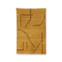 HKliving - Handgewebter Teppich Baumwolle, 120 x 180 cm, ocker / braun