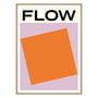 artvoll - Flow Poster mit Rahmen by Marina Lewandowska, Eiche natur, 21 x 30 cm