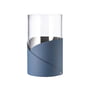 LindDNA - Fold Vase M, Ø 11 cm, Nupo midnight blue / Glas
