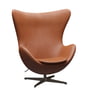 Fritz Hansen - Egg Chair, braun-bronze / Grace Leder walnuss