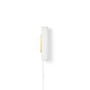 ferm Living - Vuelta LED Wandleuchte, H 40 cm, weiß / Messing