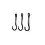 Ferm Living - Curvature Wandhaken, schwarz (3er-Set)