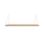 Frama - Shelf Regal 60 x 20 cm, Eiche weiß geölt / Edelstahl
