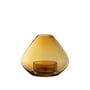 AYTM - Uno Windlicht und Vase Ø 14,5 x H 11,5 cm, amber