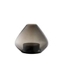 AYTM - Uno Windlicht und Vase Ø 14,5 x H 11,5 cm, schwarz
