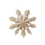 Broste Copenhagen - Christmas Snowflake Deko-Anhänger, Ø 30 cm, braun natur