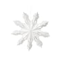 Broste Copenhagen - Christmas Snowflake Deko-Anhänger, Ø 30 cm, weiß