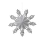 Broste Copenhagen - Christmas Snowflake Deko-Anhänger, Ø 30 cm, silber