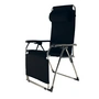 Fiam - Amida Relaxliege, Aluminium / schwarz