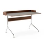 &Tradition - Pavilion AV17 Schreibtisch mit Umrandung, 130 x 65 cm, Walnuss / Linoleum Iron (4178)