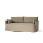 Audo - Offset 2-Sitzer Sofa mit abnehmbarem Bezug, Cotlin poppy seed