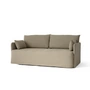 Audo - Offset 2-Sitzer Sofa mit abnehmbarem Bezug, Cotlin poppy seed