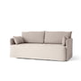 Audo - Offset 2-Sitzer Sofa mit abnehmbarem Bezug, Cotlin oat