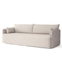 Audo - Offset 3-Sitzer Sofa mit abnehmbarem Bezug, Cotlin oat
