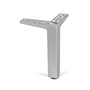 Müller Small Living - Füße für Vertiko Sideboard, silber (4er-Set)