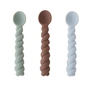 OYOY - Mellow Kinderbesteck Löffel, blau / taupe / minze (3er-Set)