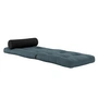 Karup - Wrap Futonsessel, dunkelgrau / petrolblau (757)