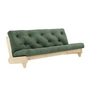 Karup - Fresh Schlafsofa, 140 x 200 cm, olivgrün (756)