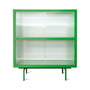 HKliving - Schrank mit geripptem Glas, grün